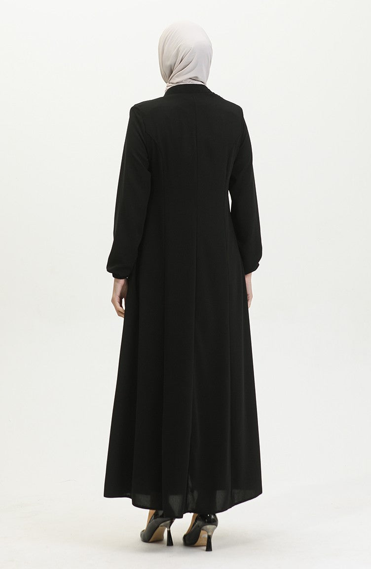 Adel Mevlana Abaya Femme 3018-01 Noir 3018-01