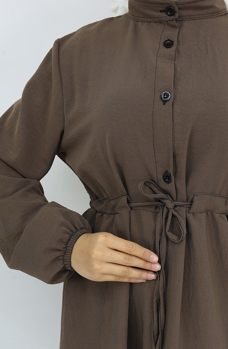 Robe Hijab Couleur Brun