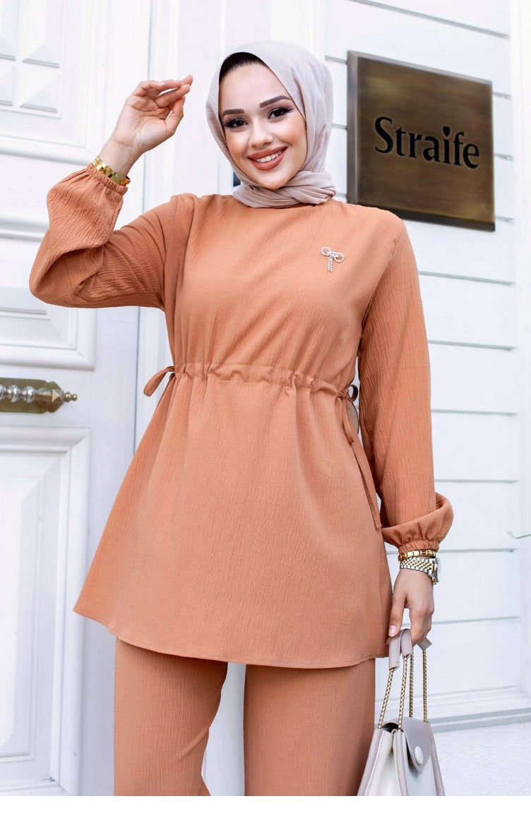 Costume Chameau Hijab Détaillé En Bronze 483
