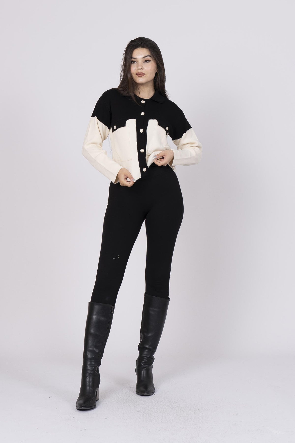 106 Trend Perla Cep Detaylı Hırka
