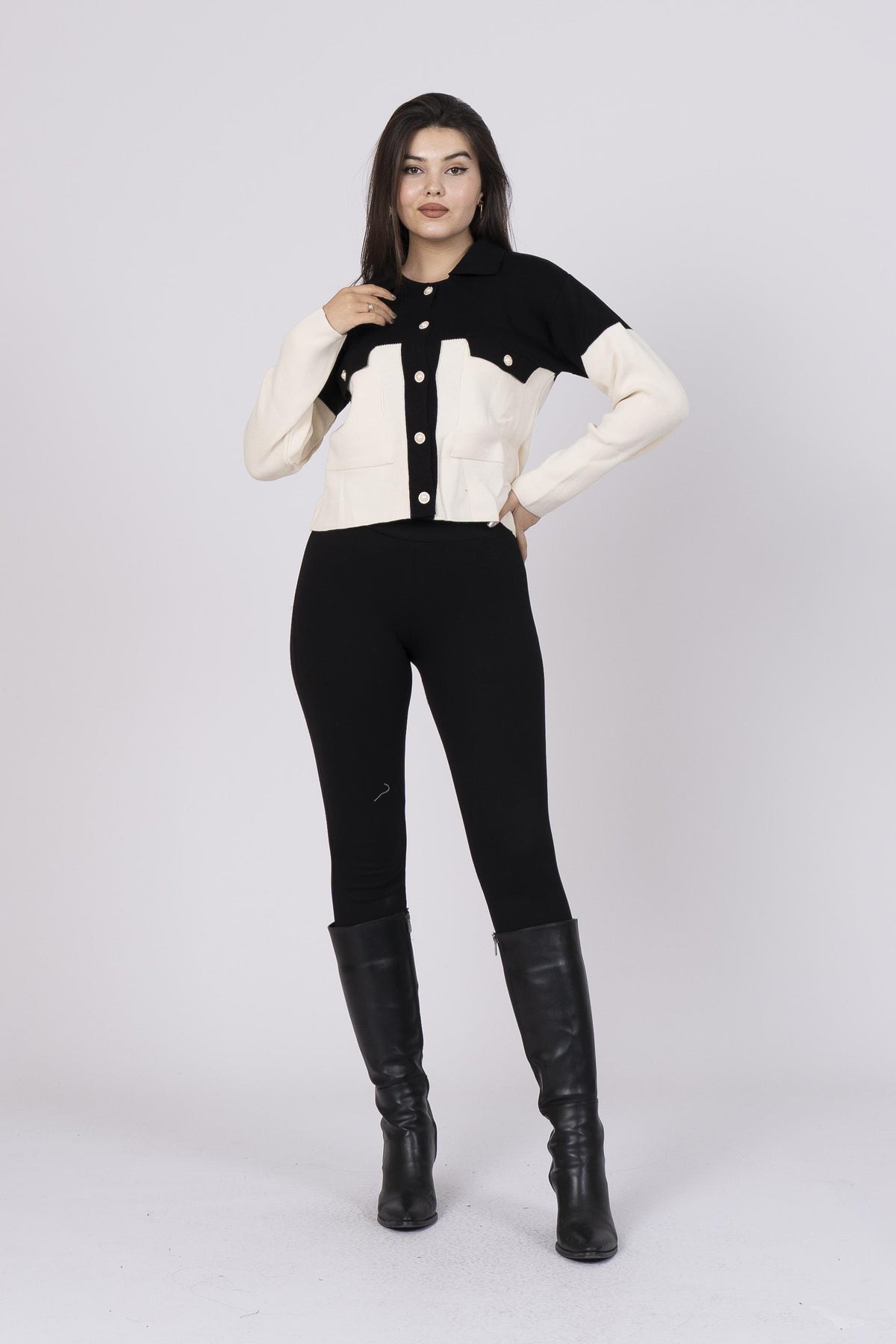 106 Trend Perla Cep Detaylı Hırka