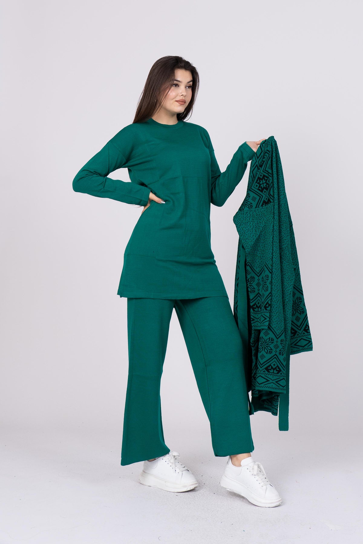 Triko Hırka Kazak Pantolon Takım 033