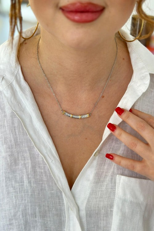 Collier Spring Tifny en acier argenté
